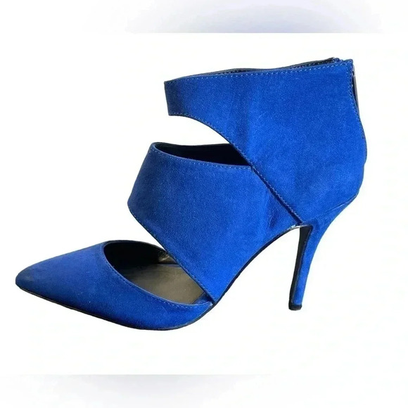 ALDO Blue Suede Heel Size  6.5 - Picture 2 of 8